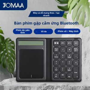 JOMAA | Bàn Phím Số Không Dây Bluetooth Gập Được Đa Năng Có Màn Hình