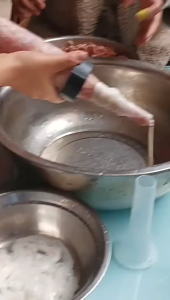 MLADEN Sausage Stuffer Manual Meat Syringe Homemade Sausage Tools Small Sausage Filler 灌肠器