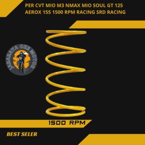 PER CVT MIO M3/NMAX 155/MIO SOUL GT 125/AEROX 155/GRAND FILANO/FAZZIO 125 1500 RPM RACING SRD RACING bahan baja karbon +20 %