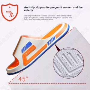 MONLEYTA | Anti-Slip Indoor Slippers For Elderly Men Home Use Summer Bathroom Shower Slippers Comfortable Lightweight EVA Material