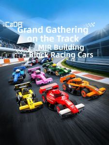 CaDA | Racing Mini Cars Construction Toy Kit Multicolor