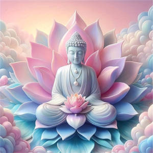 Huacan Buddha Statue Diamond Painting Lotus Terrace Full Square Round Diamond Mosaic New Collection 2025 Decorative Paintings