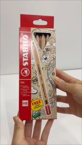 Stabilo Trio Triangular Jumbo Pencil 362HB6P1/ Pencil (6pcs/ Box)/ Stabilo Trio Triangular Jumbo Pensil