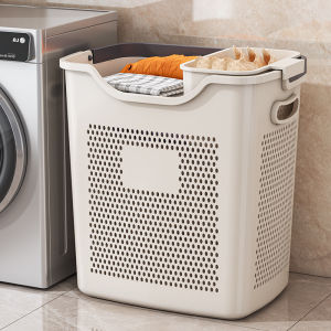 Large Capacity Laundry Hamper for Home Use Bathroom Washer Basket Separate Dirty Clothes Storage Basket Household Organizer