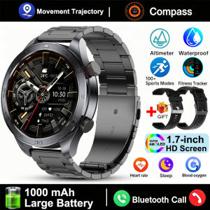 Đồng Hồ Thông Minh Quân Sự Mới Dành Cho Nam Giới Theo Dõi GPS Màn Hình AMOLED Máy Đo Nhịp Tim Thể Thao Theo Dõi Sức Khỏe La Bàn IPX8 Cuộc Gọi Bluetooth Chống Nước