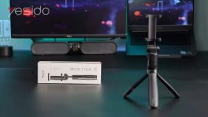 YESIDO SF11 Multi-Function 70CM Aluminum Alloy Bluetooth Portable Remote Control Selfie Stick Foldable Tripod