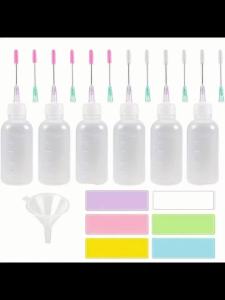 Dispenser Bottl Industrial Glue Dispenser Bottles with Fine Needle Tips Plastic Squeeze Bottles for Solder Paste Flux Adhesive