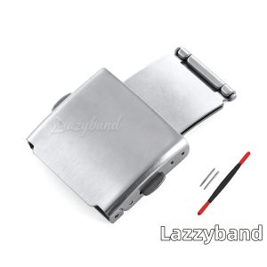 Khóa Đồng Hồ Bằng Thép Không Gỉ Đa Năng 16mm-24mm Khóa Triển Khai Gấp Đẩy Cho Phụ Kiện Đồng Hồ Nút Seiko