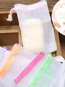 Handmade Soap Storage Bag Portable Hanging Face Wash Foam Net Bath Accessories Soap Net Organizer Personal Hygiene Tool
