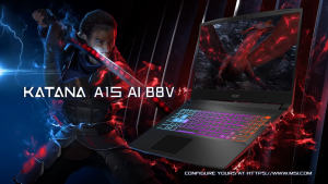MSI Katana A15 AI Gaming Laptop — RTX4070 - 15.6" QHD IPS 165Hz - AMD Ryzen 7 - 16GB RAM - 1TB SSD