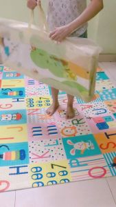 (Tặng 10KhẩuTrang3D) Thảm Xốp Gấp Gọn Cho Bé/Tấm Lót Trải Sàn 2 Mặt Chống Thấm Chống Trượt(1m8*2m)