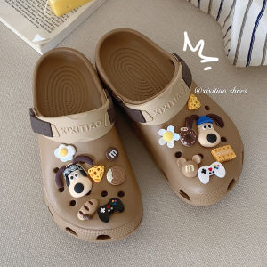 Dép Xỏ Ngón Dày Có Chủ Đề Dành Cho Nữ Mặc Ngoài Trời Mùa Hè Hoạt Hình Dép Xỏ Ngón In Hình Gấu Thoáng Khí Rỗng Out Thiết Kế Thoải Mái Giày