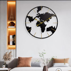 Minimalist Nordic Series Wall Clock Iron Art Hot Sale Home Living Room Porch Clock Simple Retro Creative Wall Decoration 60x60cm