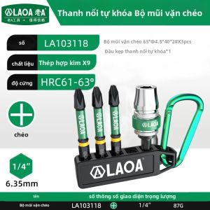 LAOA | Bộ Mũi Vặn Lục Giác Hoa Mai LAOA X9 Bằng Thép Hợp Kim Chống Va Đập Có Từ Tính Mạnh Chống Trượt Đầu Chữ Thập
