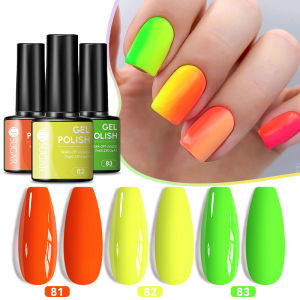 UR USGAR 7ML Neon Colors Nail Gel Polish Spring Summer Semi Permanent Soak Off UV LED Gel Manicure Nail Art DIY Design Varnishes