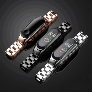 Coonba【Fast Shipping⭐】Tali⭐Strap For Xiaomi Mi 8 Metal Wristbands Bracelet Stainless Steel Watchband Accessories