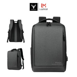 Balo Công Sở Đựng Laptop 15.6 inch Có Cổng Sạc USB Và Trượt Nước Cao Cấp PRAZA - BL198