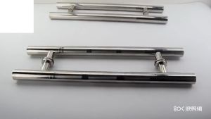 【MC】Heavy duty stainless steel frosted black push pull door handle glass door wood door handle grab bar
