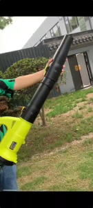 JINSE เครื่องเป่าใบไม้ไร้สาย เครื่องเป่าลมไร้สาย เป่าใบไม้ไฟฟ้า เครื่องเป่าลมทำความสะอาดพื้นภายนอกแทนไม้กวาด 6 ความเร็วลมปรับได้ เครื่ิองเป่าใบไม้ ที่เป่าลมใบไม้ เครื่องเป่าใบไม้ใช้แบต