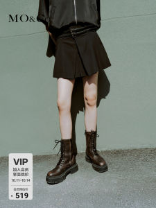 MoCo Shortie Skort Summer Asymmetrical Pleated High Waist Street Style Double Belt Trendy Spicy Girl Wind Straight Leg Casual Pants