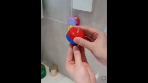 OHHDEER  Pemegang Ubat Gigi Dinding Tanpa Paku / Suction Toothpaste Storage Clip Holder Wall Mounted