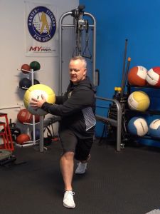 Fitness Golf Swing Trainer Core Explosion Power Rubber Elastic Training Ball Rotating Exercise Strength Building Sports Gear