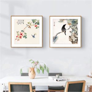 New Chinese Style Decorative Painting Wall Art for Living Room Dining Room Stairwell Bedroom Headboard Restaurant Hallway