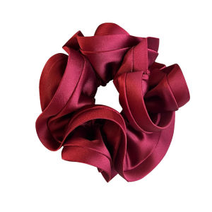 NING ZHOU | Red Satin Ribbon Hair Ties