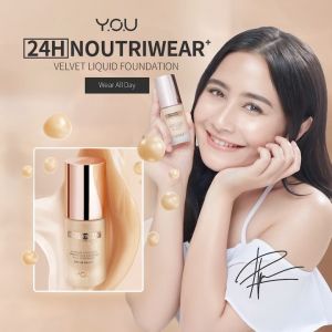 FEMME ||| YOU 24H NoutriWear+ Velvet Liquid Foundation SPF Alas Bedak Perawatan Wajah Tahan Lama 24 Jam Full Coverage Kosmetik