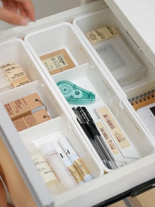Expandable Drawer Organizer Makeup Drawer Organizer Storage Bins Tray for Bathroom Vanity Office Kitchen Storage Rack Storage Basket Box