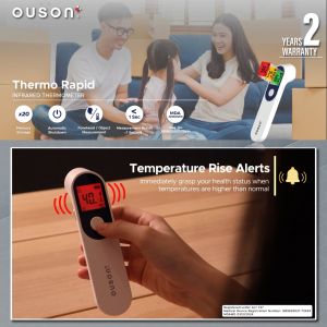 [#1 CHOICE] OUSON Infrared Thermometer Baby Digital 4 in 1 Temperature Thermometer Body Fever Check Device