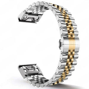 22mm 26mm Stainless Steel Watch Band for Garmin Tactix 7 Pro Fenix 7X 6X 7 5 6 Pro 5X 3HR - Metal Bracelet Accessory