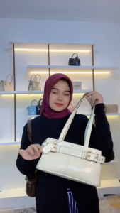 Tas Selempang Wanita jiwa Shoulder Bag Kulit Sintetis Anti Air Leather Bag Tas Bahu Tas Gesper