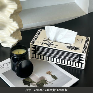 กล่องใส่กระดาษซับมือ Acrylic SilentWind Vintage Luxury สำหรับห้องนั่งเล่น โต๊ะกาแฟ กล่องใส่กระดาษแบบถอดได้ กล่องเก็บของสำหรับใช้ในบ้าน