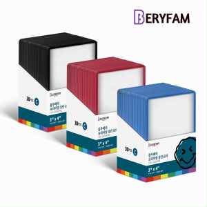 30pcs Blueberry Color Border Toploader For Photocard 3"x4" Toploader With Film Lomo Pokemon Card Kpop BERYFAM
