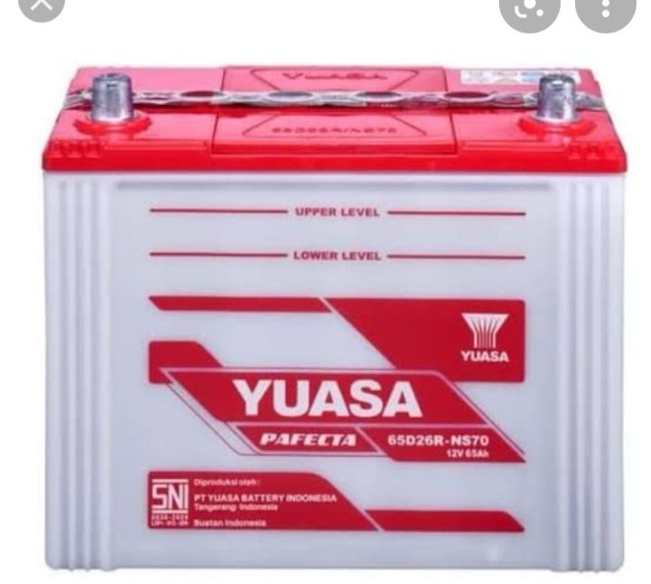 Aki Mobil Yuasa Pafecta Ns70 Accu Basah 65 Ampere Aki Mobil Asli