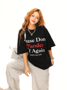 T-Shirt Wanita Lengan Pendek Oversize - Motif Huruf Hip Hop & Kerah Bulat Slim Fit Katun Tipis Bernapas Premium Tren Musim Panas 2025 Baju Kasual Modis Ukuran Besar Gaya High Street Amerika Eksklusif Serbaguna Tops Slip - on Nyaman Gaya Sweetcore