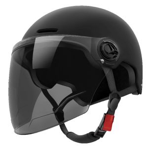 หมวกกันน็อคไฟฟ้า 3C รับรอง หมวกกันน็อคครึ่งใบ ฤดูร้อน สำหรับผู้ชายและผู้หญิง หมวกกันน็อคสำหรับมอเตอร์ไซค์และรถจักรยานยนต์