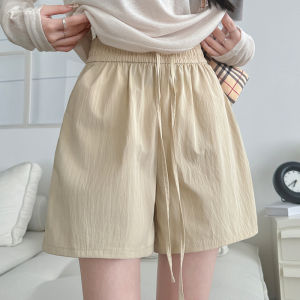 MiiOW | Casual Loose Womens Shorts Elastic Waist Five-Quarter Wide Leg Pants Summer Outerwear MiiOW Cat Person Commute Style Polyester Nylon