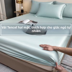 SIBAISE | Bộ Ga Trải Giường Tencel Mùa Hè Có Túi Sâu 3 Món