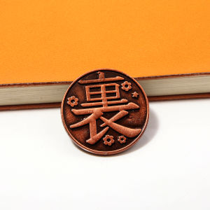 Anime Demon Slayer Coin Lihua Luo Kanao Cosplay Props Alloy Coins For Women Men Fas Collectible Coin Jewelry Gifts