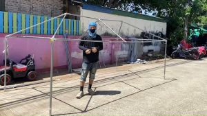 เต็นท์ประกอบ 2x4 เมตร ผ้าหนา900D ทรงปั้นหยา