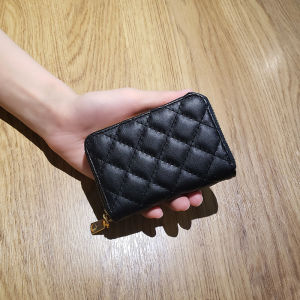 2021 New Womens Wallet Multi-Card Slot Short Korean Style Diamond Pattern Coin Purse Fashionable Compact Non-Magnetic
