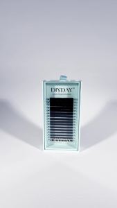 DIYDAY Individual Eyelash Extension Long Length Classic Lashes Extensions Trays Wholesale Matte Black Soft Mink Faux Eyelashes