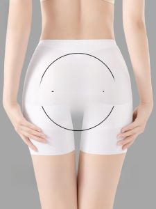 Miiow | Ice Silk Seamless Underwear Safety Pants Womens Anti-Light Cheongsam Special Abdomen Control Three-In-One Flat Angle Pants