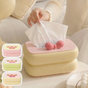 Candy Colored Desktop Tissue Holder / Covered Tissue Box Dispenser / Household Tissue Storage Organizer / Decorative Table Accessory for Living Room