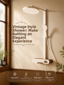 QIANMUYU | Vintage Thermostatic Pressurized Shower Set