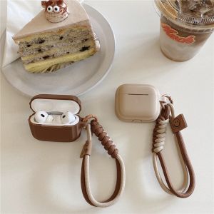 Ốp Lưng Silicon Chống Rơi Cho Tai Nghe Apple Airpods 1/2/3 pro 4 Có Dây Cầm Đa Năng Cho Nam Và Nữ Ốp Lưng Bảo Vệ Mềm