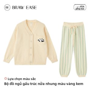 BE | Đồ Mặc Nhà Nữ Bằng Flannel Len Mềm Ấm