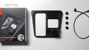 Spigen 3 in 1 Wireless Charging Hub Mount Designed for Tesla Model 3 2026/2025/2024 Refresh (Highland)